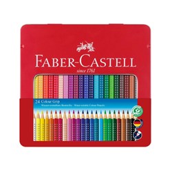 501667 - FABER CASTELL COLOURED PENCILS Colour Grip Pk24